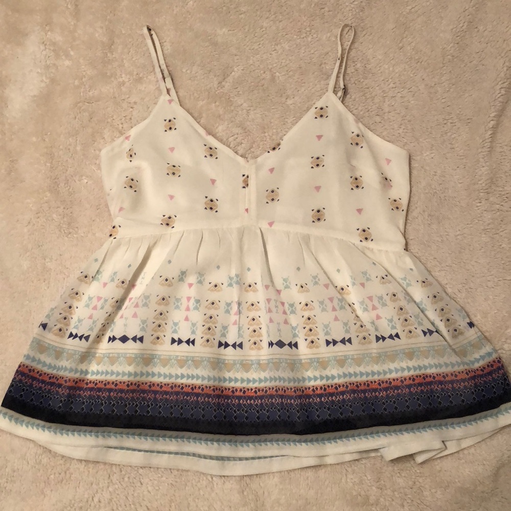 Hollister Pattern Flowly Crop Top